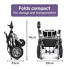 Equipmed Ultra-Light Foldable Electric Wheelchair