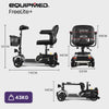 Equipmed FreeLite+ Mid-Sized Foldable Mobility Scooter