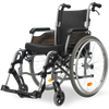 Equipmed 24" Foldable Wheelchair with Adjustable Armrests