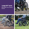 Equipmed PowerCruise DualSmart Foldable Electric Wheelchair