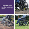 Equipmed PowerCruise DualSmart Foldable Electric Wheelchair