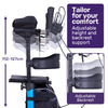 Equipmed ErgoStride Walker with Forearm Rest Supports