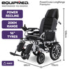 Equipmed PowerCruise Premium+ Reclining Electric Wheelchair