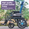 Equipmed PowerCruise LongRange XL Electric Wheelchair, Blue/Black