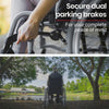 Equipmed 24" Foldable Wheelchair with Adjustable Armrests