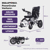 Equipmed PowerCruise Venture Foldable Electric Wheelchair