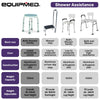 Equipmed Shower Chair Bath Seat