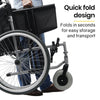 Equipmed Comfortline 24" Extra-wide Foldable Wheelchair