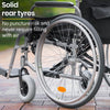 Equipmed Comfortline 24" Extra-wide Foldable Wheelchair