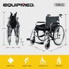 Equipmed Comfortline 24" Extra-wide Foldable Wheelchair