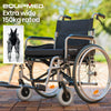 Equipmed Comfortline 24" Extra-wide Foldable Wheelchair