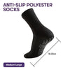 Equipmed Anti-Slip Socks for Everyday Mobility, White, US 9–11