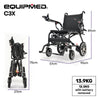 Equipmed C3X Ultra-Lightweight Carbon Fibre Electric Wheelchair