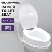 Equipmed 10cm Raised Toilet Seat