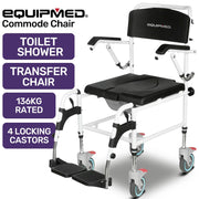 Equipmed Commode Shower Chair