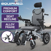 Equipmed PowerCruise Venture+ Reclining Foldable Electric Wheelchair