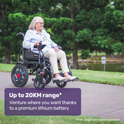 Equipmed PowerCruise LongRange Electric Folding Wheelchair