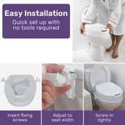 Equipmed 10cm Raised Toilet Seat