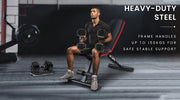 Proflex B200 Adjustable Weight Bench with Resistance Bands