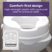 Equipmed 10cm Raised Toilet Seat