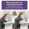 Equipmed 10cm Raised Toilet Seat