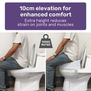 Equipmed 10cm Raised Toilet Seat