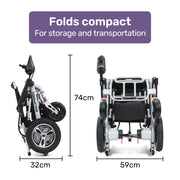 Equipmed Ultra-Light Foldable Electric Wheelchair