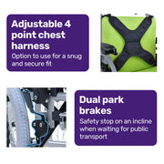Equipmed Premium Kids Paediatric Wheelchair