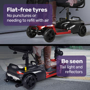 Equipmed FreeLite+ Mid-Sized Foldable Mobility Scooter