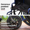 Equipmed Cruiseline 24" Foldable Wheelchair