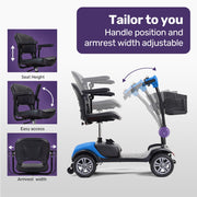 Equipmed FreeRoam+ Mid-Size Mobility Scooter