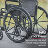 Equipmed Comfortline 24" XL Foldable Wheelchair