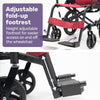 Equipmed Transitline Lite 16" Foldable Wheelchair