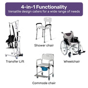Equipmed 4-in-1 Hydraulic Patient Lift