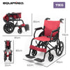 Equipmed Transitline Lite 16" Foldable Wheelchair
