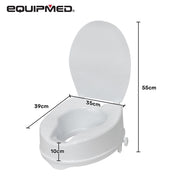 Equipmed 10cm Raised Toilet Seat