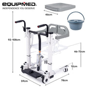 Equipmed 4-in-1 Hydraulic Patient Lift