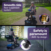 Equipmed FreeRoam+ Mid-Size Mobility Scooter
