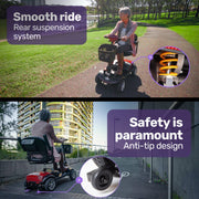 Equipmed FreeRoam+ Mid-Size Mobility Scooter