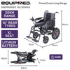 Equipmed PowerCruise LongRange Electric Folding Wheelchair