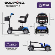 Equipmed FreeRoam+ Mid-Size Mobility Scooter