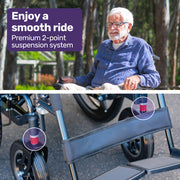 Equipmed PowerCruise DualSmart Foldable Electric Wheelchair