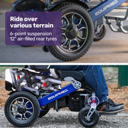 Equipmed PowerCruise Venture Foldable Electric Wheelchair
