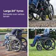Equipmed PowerCruise DualSmart Foldable Electric Wheelchair