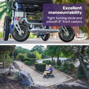 Equipmed PowerCruise Venture Foldable Electric Wheelchair
