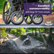 Equipmed PowerCruise DualSmart Foldable Electric Wheelchair