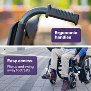 Equipmed PowerCruise DualSmart Foldable Electric Wheelchair