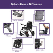 Equipmed C2X Carbon Fibre Electric Wheelchair