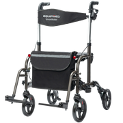 Equipmed SmartRoller 2-in-1 Rollator and Wheelchair