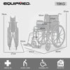 Equipmed Cruiseline 24" Foldable Wheelchair